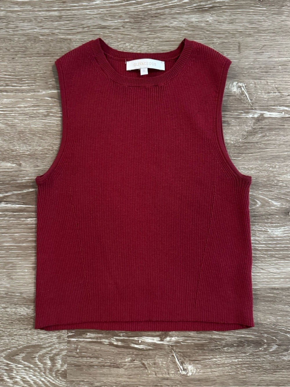 Knit sleeveless top